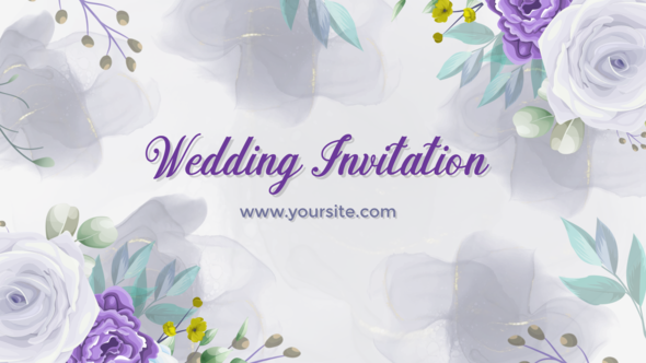 Videohive Romantic Wedding Invitation 47578395 Video Displays template preview