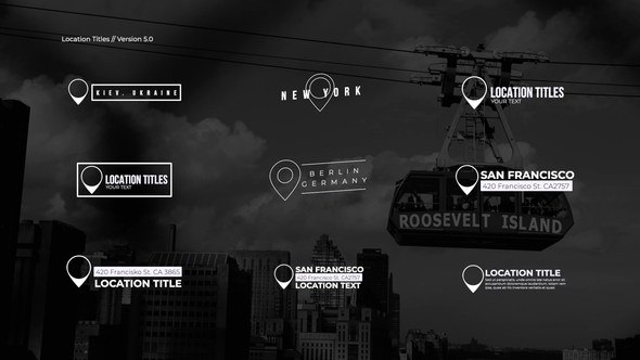 Videohive Auto-Scale Location Titles 5.0 | AE Titles template preview