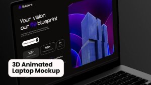 Videohive 3D Animated Laptop Mockup Product Promo template preview