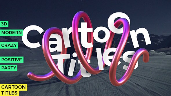 Videohive Winding Line - Cartoon Titles Titles template preview