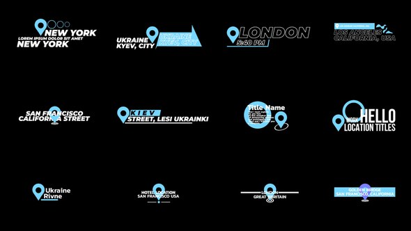 Videohive Location Titles | AE 53773761 Titles template preview