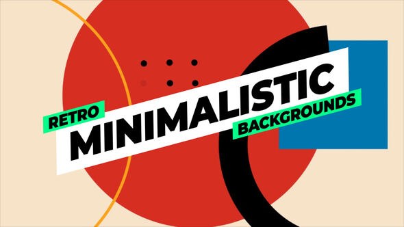 Videohive Geometric Retro Backgrounds 53462069 Elements template preview
