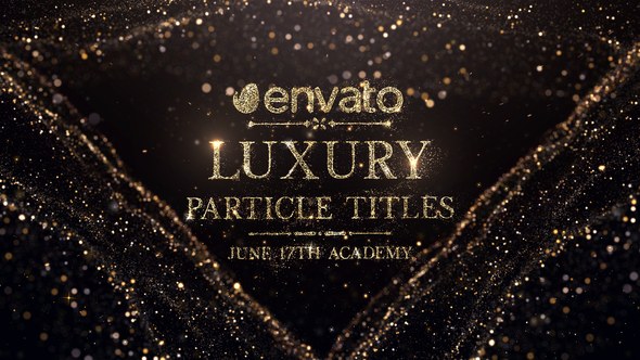 Videohive Luxury Particle Titles 50558141 Titles template preview