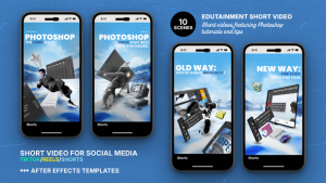 Videohive Photoshop Edutainment Video Template for TikTok/Reels/Shorts Product Promo template preview