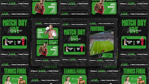 Videohive Sport TV Broadcast | Instagram Story Openers template preview