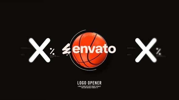 Videohive Basketball Logo Openers template preview