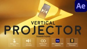 Videohive Vertical Projector Transitions for After Effects Elements template preview