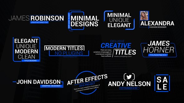 Videohive Smooth Lower Thirds 43757351 Elements template preview