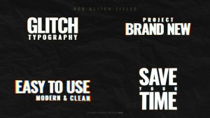 Videohive RGB Glitch Titles 59845663 Titles template preview