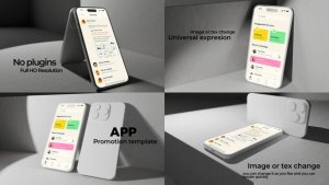 Videohive Phone Mockups App Promo Presentation Product Promo template preview