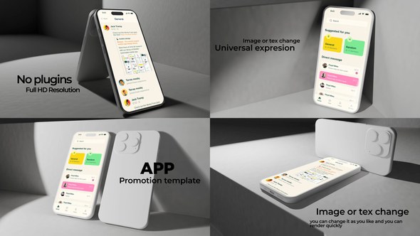 Videohive Phone Mockups App Promo Presentation Product Promo template preview