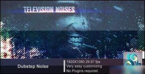Videohive Dub Step Television Noise Video Displays template preview