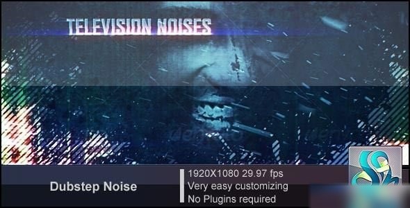 Videohive Dub Step Television Noise