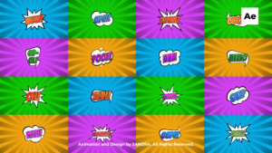 Videohive Comics Titles Titles template preview