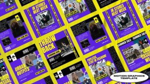 Hosea Hypebeast Posts | Mogrt Premiere Pro template preview
