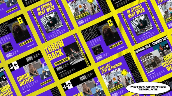 Hosea Hypebeast Posts | Mogrt Premiere Pro template preview