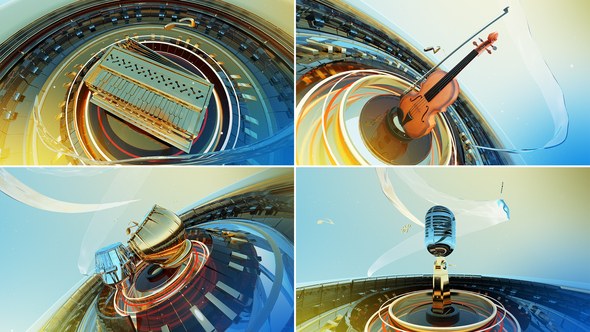 Videohive Classical Golden Music Show 25310307 Openers template preview