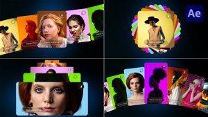 Liquid Glass Carousel Loop Pack Video Displays template preview
