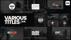 Videohive Various Titles 44 Titles template preview