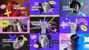 Videohive Fashion Colorful Opener Openers template preview
