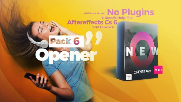 Opener Pack Video Displays template preview