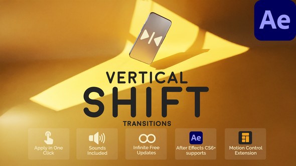 Videohive Vertical Shift Transitions for After Effects Elements template preview