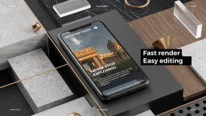 Phone 11 Pro App Presentation Mockup Video Displays template preview
