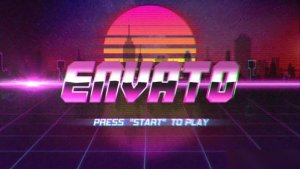 Videohive Retro Future Logo Logo Stings template preview