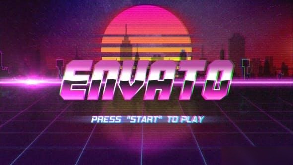 Videohive Retro Future Logo Logo Stings template preview