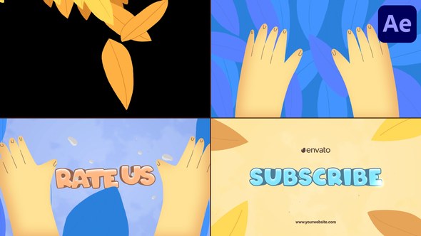 Videohive Autumn Leaves Logo Opener for After Effects Logo Stings template preview
