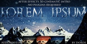 Cinematic Opener - Lorem Ipsum Video Displays template preview
