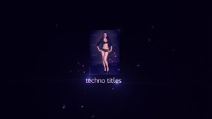 Techno Titles Video Displays template preview