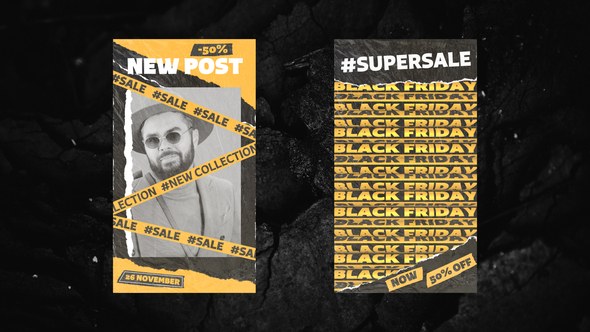 Videohive Black Friday Stories 58482164 Openers template preview