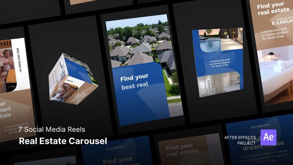 Videohive Reels - Real Estate Carousel After Effects Project Files Product Promo template preview