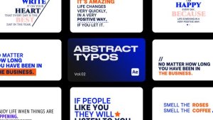 Videohive Abstract Typo 02 for After Effects Titles template preview