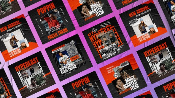 Videohive Dust Social Instagram Posts Product Promo template preview