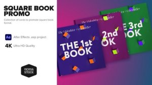 Videohive Square Book Publishing House Product Promo template preview