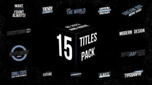 Videohive Titles 56269629 Titles template preview