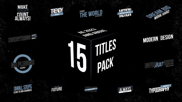 Videohive Titles 56269629 Titles template preview