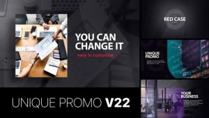 Unique Promo v22 | Corporate Presentation Video Displays template preview