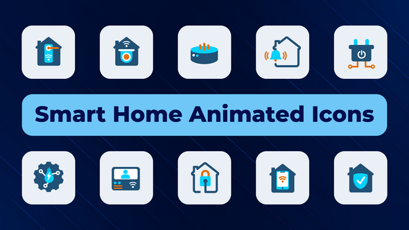 Videohive Smart Home Animated Icons Elements template preview