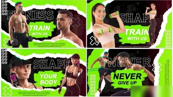 Videohive Glitch Fitness Promo