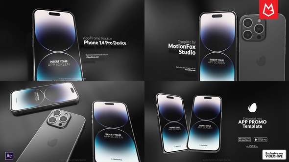 Videohive Smartphone Mockup | App Promo | i14 Pro Max Product Promo template preview