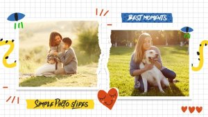 Simple Photo Slides MOGRT Premiere Pro template preview