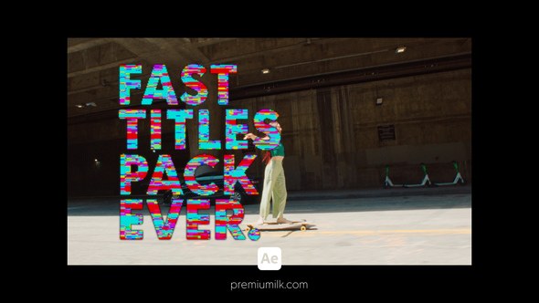 Videohive Fast Titles Pack Glitch Color Titles template preview