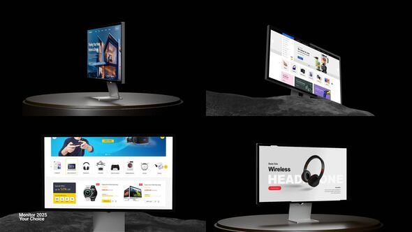Videohive Monitor mockup 59963895 Product Promo template preview