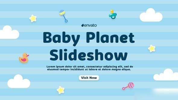 Videohive Baby Planet Slideshow 36568766 Openers template preview