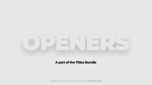 Videohive Openers - Minimal III Openers template preview