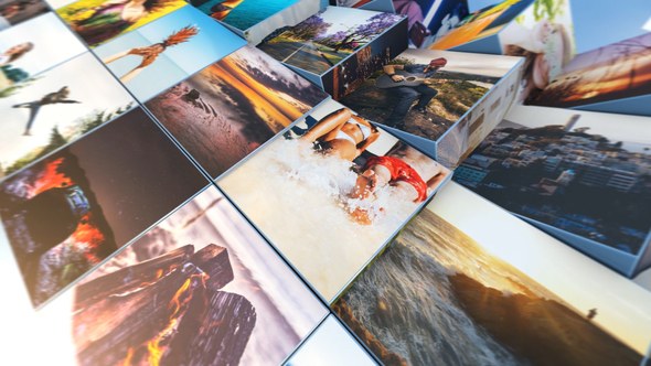 Videohive 3D Cube Mosaic Openers template preview