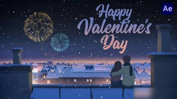 Videohive Happy Valentine's Day Card Animation [After Effects] Openers template preview